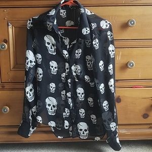 Skull Button-up shirt